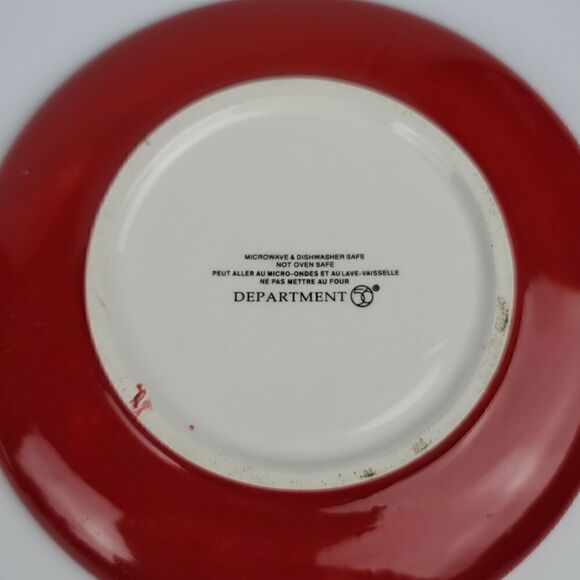 Dept. 56 Ceramic 6" Newspaper Daily Star Snack Dessert Appetizer Plates - Picture 7 of 7